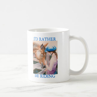 Taza De Café Chica de la equitación estaría montando bastante