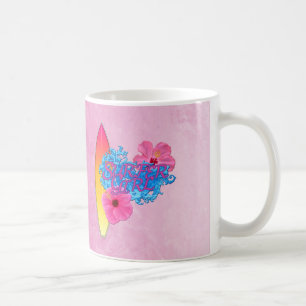 Taza De Café Chica de la persona que practica surf