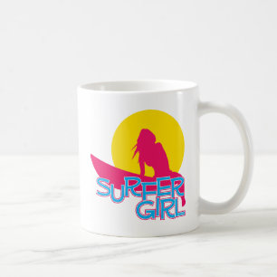 Taza De Café Chica de la persona que practica surf