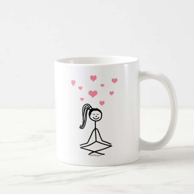 Taza De Café Chica de la yoga (Derecha)