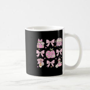 Taza De Café Chica de lazo coqueta femenina linda preppy de reg