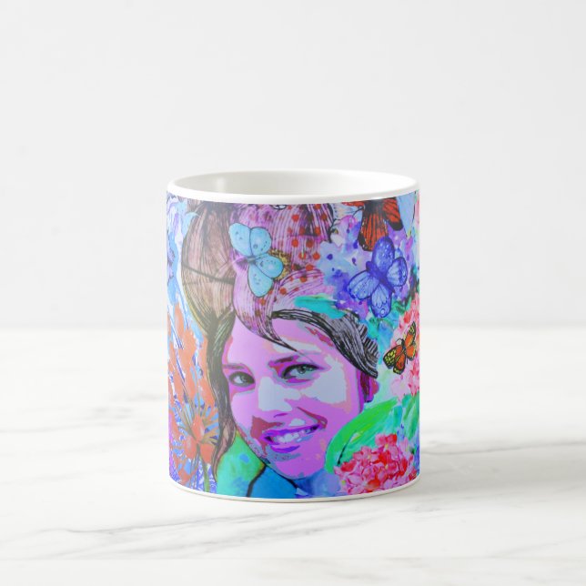 Taza De Café Chica de mariposa (Centro)