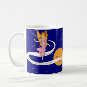 Taza De Café chica de mariposa en el espacio