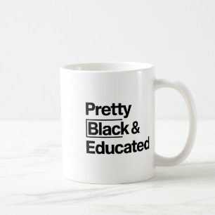 Taza De Café Chica de Mes de Historia Negra Educado por bonitos