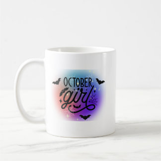 Taza De Café Chica de octubre con arcoiris