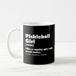 Taza De Café Chica de Pickleball Definición Divertida Pickle Ba