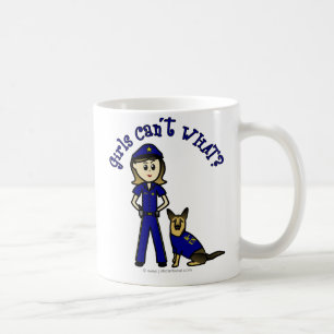 Taza De Café Chica de policía ligero K9