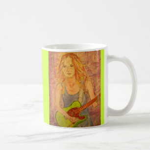 Taza De Café chica de rock folclórico juguetón eléctrico