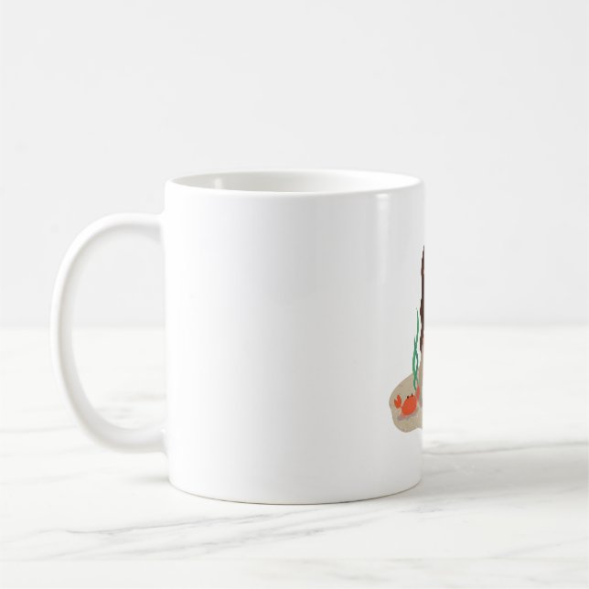 Taza De Café Chica de sirena negra (Izquierda)