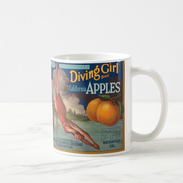 Taza De Café Chica de submarinismo California Apples (Derecha)