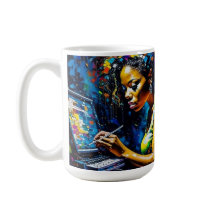 Chica de trabajo - Café mug