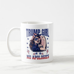 Taza De Café Chica de Trump sin disculpas divertidas republican