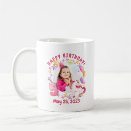 Taza De Café Chica de Unicornio Rosa Personalizado