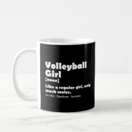Taza De Café Chica de voleibol divertida definición Voleyball L