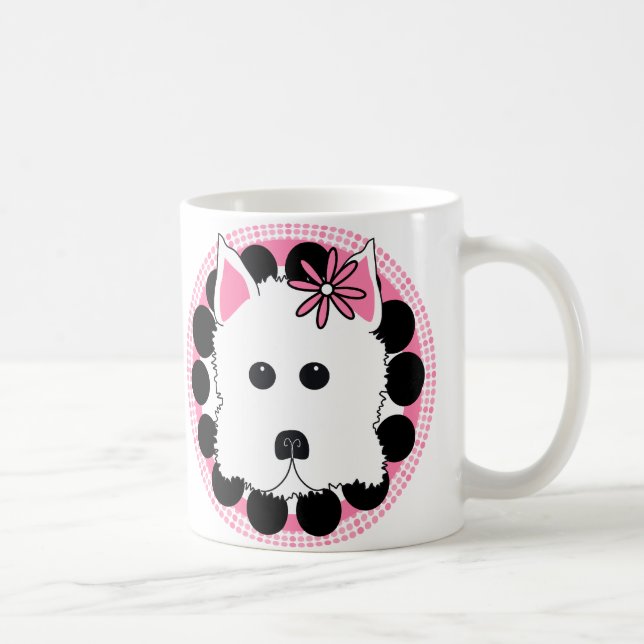 Taza De Café Chica de Westie (Derecha)