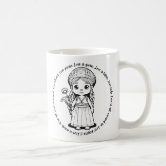 Taza De Café Chica de Woodland con Daisies