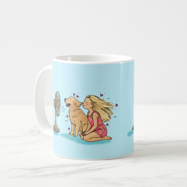 Taza De Café Chica del Abanico Dorado (Anverso izquierdo)