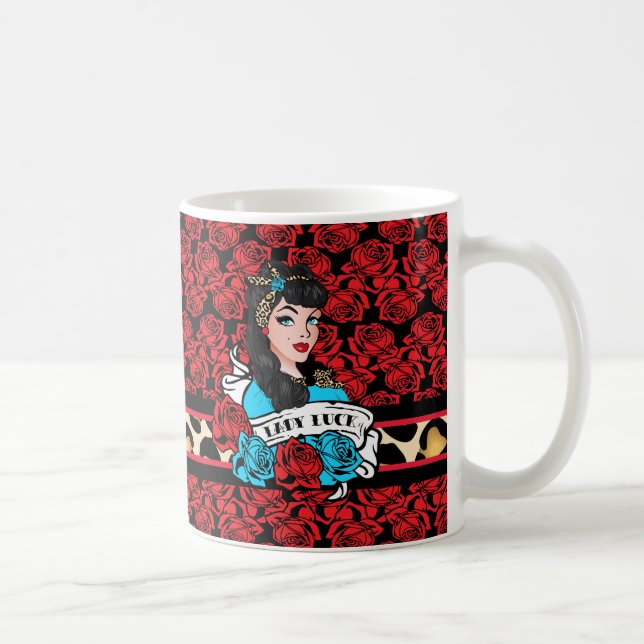 Taza De Café Chica del alfiler, Lady Luck (Derecha)
