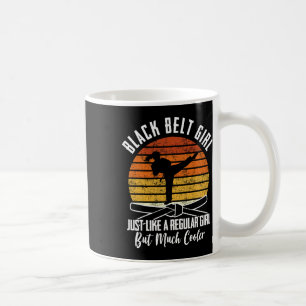 Taza De Café Chica del cinturón negro Karate Black Belt Promoti