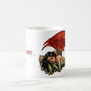 Taza De Café Chica del diablo del arte de Río del Al (que toma