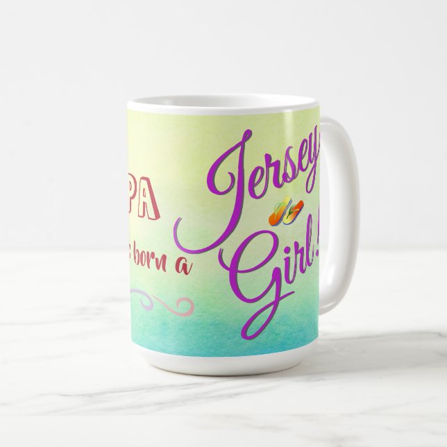 Taza De Café Chica del jersey una vez y siempre (Anverso derecho)