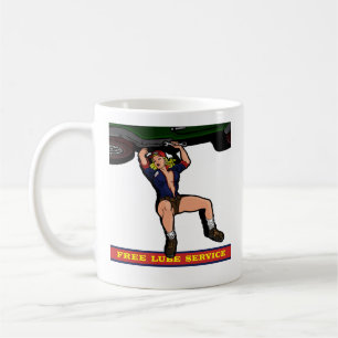 TAZA DE CAFÉ CHICA DEL MECÁNICO DE COCHE