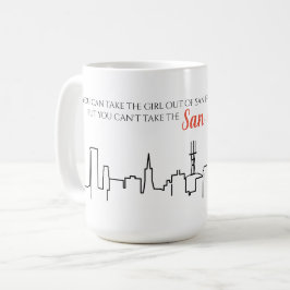 Taza De Café Chica del Skyline de San Francisco