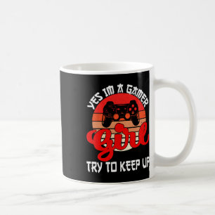 Taza De Café Chica divertida de gamer para mujeres Chicas niños