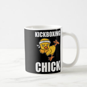 Taza De Café Chica divertida de kickboxing instructora de kickb