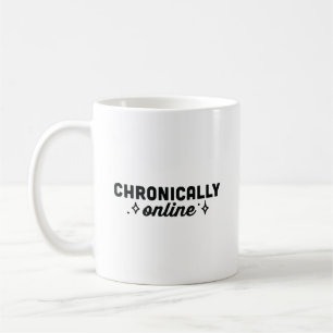 Taza De Café Chica divertida que se desplaza hasta el fin del m