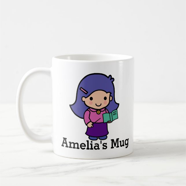 Taza De Café Chica educativa con libro de ortografía (Izquierda)