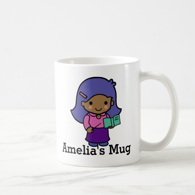 Taza De Café Chica educativa con libro de ortografía (Derecha)