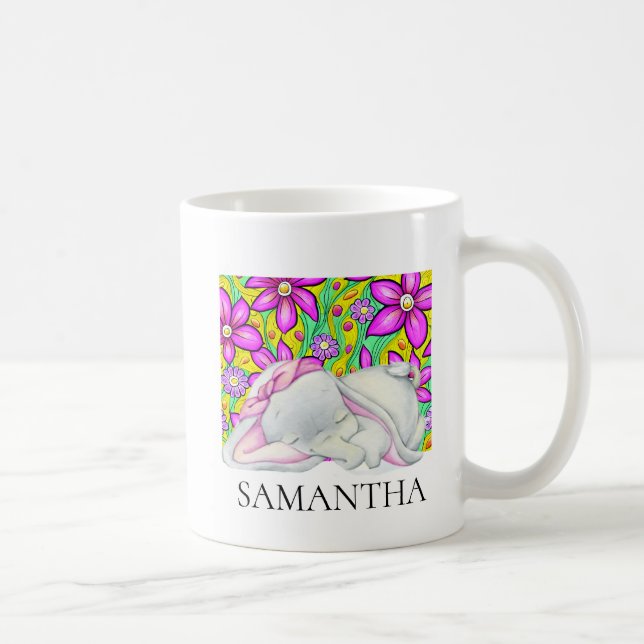 Taza De Café Chica elefante café tazón (Derecha)