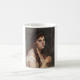 Taza De Café Chica elegante con manos dobladas (arte vintage)
