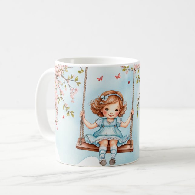 Taza De Café Chica en flor de cerezo (Anverso izquierdo)