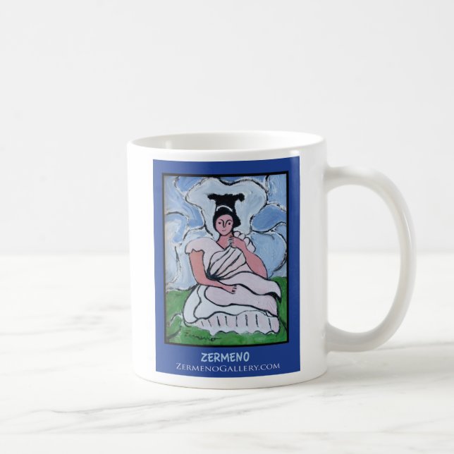 Taza De Café "Chica en las nubes" por Zermeno (Derecha)