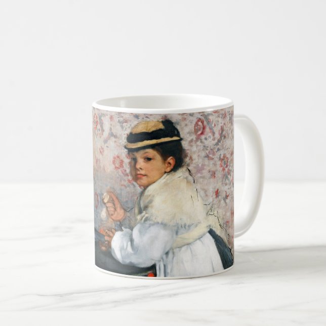 Taza De Café Chica en un Gorra, Edgar Degas (Anverso derecho)