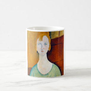 Taza De Café Chica en una casa verde, Modigliani