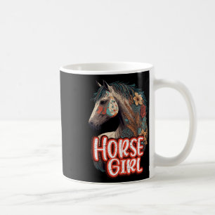 Taza De Café Chica equino retrato ecuestre caballo occidental R