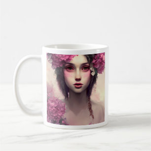 Taza De Café Chica etéreo personalizado con pecas rosas