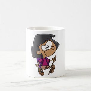 Taza De Café Chica Exploradora de la Naturaleza Juguetona