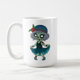 Taza De Café Chica Flapper Zombie de los años 20