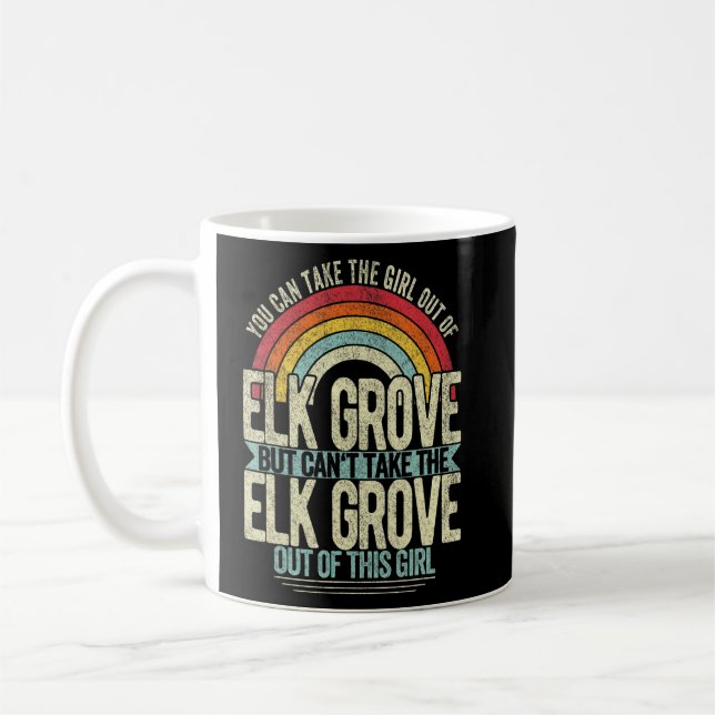 Taza De Café Chica Fuera De Elk Grove Casa De Elk (Izquierda)