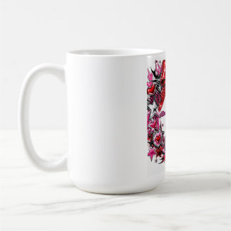 Taza De Café Chica Glam Y2K Broche Corazón Cromo Estrellas Cora