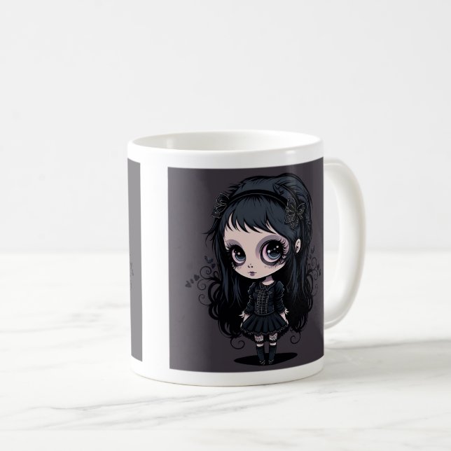 Taza De Café Chica gótico Classic Mug, 11 oz (Anverso derecho)