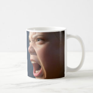 Taza De Café Chica gritando barbilla izquierda