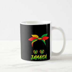 Taza De Café Chica Jamaicana Bandera De Jamaica Orgullo Mujer N