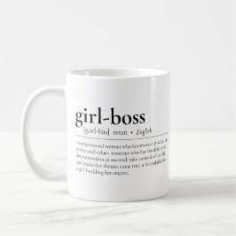 Taza De Café Chica-Jefe Definición Chica moderno Oficina Jefe