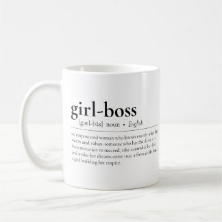Taza De Café Chica-Jefe Definición Chica moderno Oficina Jefe