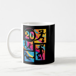 Taza De Café Chica Jugadora de Fútbol Cumpleaños 20 20 Años